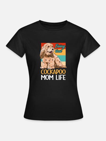 Cockapoo Hund - Frauen T-Shirt - Schwarz