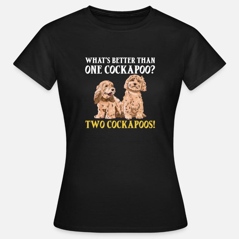 Cockapoo Hund - Frauen T-Shirt - Schwarz