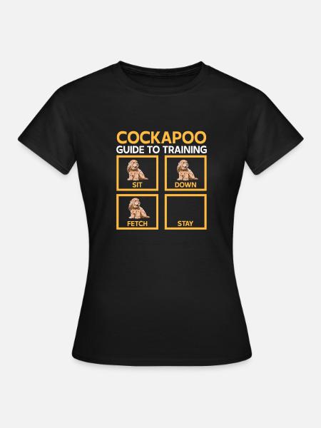Cockapoo Hund - Frauen T-Shirt - Schwarz