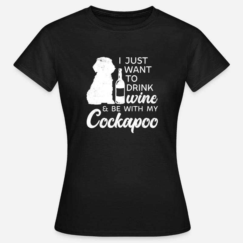 Cockapoo Hund - Frauen T-Shirt - Schwarz