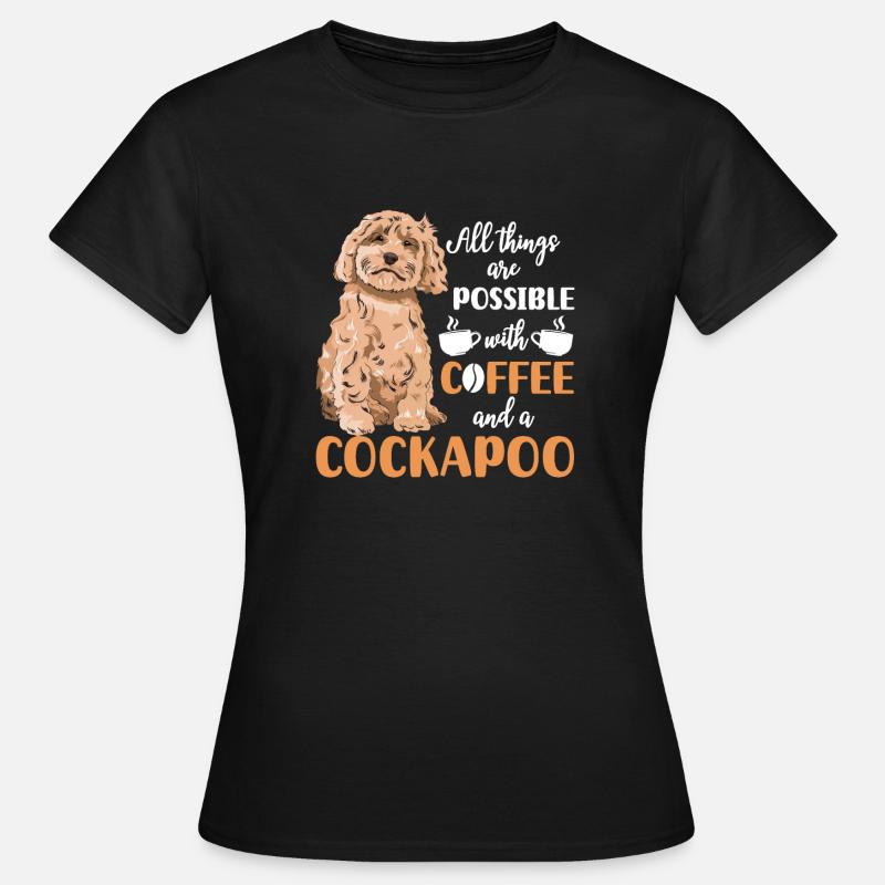 Cockapoo Hund - Frauen T-Shirt - Schwarz