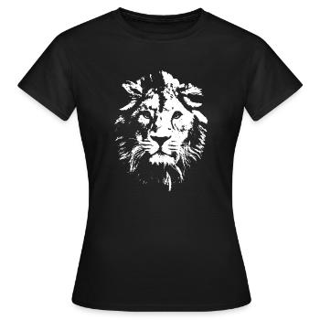 Lion Lion's Head - Women's T-Shirt - black - Front - AI Model Female 172 dark (172cm)