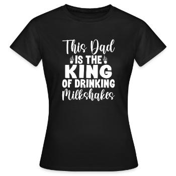 Ich liebe Milchshakes Milchshake Geschenk - Frauen T-Shirt - Schwarz - Vorne - AI Model Female 172 dark (172cm)