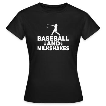 Ich liebe Milchshakes Milchshake Geschenk - Frauen T-Shirt - Schwarz - Vorne - AI Model Female 172 dark (172cm)