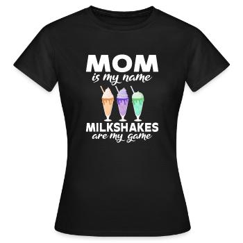 Ich liebe Milchshakes Milchshake Geschenk - Frauen T-Shirt - Schwarz - Vorne - AI Model Female 172 dark (172cm)