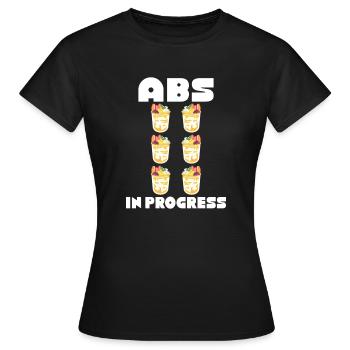 Ich liebe Milchshakes Milchshake Geschenk - Frauen T-Shirt - Schwarz - Vorne - AI Model Female 172 dark (172cm)
