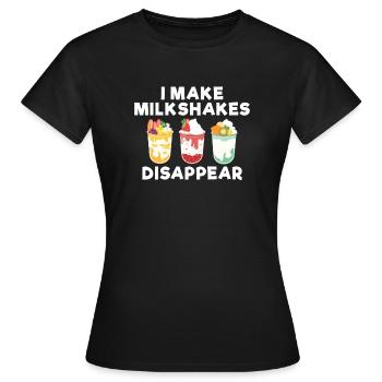 Ich liebe Milchshakes Milchshake Geschenk - Frauen T-Shirt - Schwarz - Vorne - AI Model Female 172 dark (172cm)