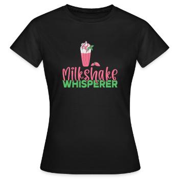 Ich liebe Milchshakes Milchshake Geschenk - Frauen T-Shirt - Schwarz - Vorne - AI Model Female 172 dark (172cm)