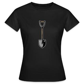 Hobbygärtner Garten Schaufel - Frauen T-Shirt - Schwarz - Vorne - AI Model Female 172 dark (172cm)