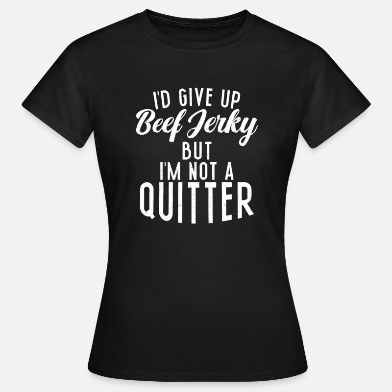 Beef Jerky Gift Beef Jerky Lover - T-shirt Femme - noir
