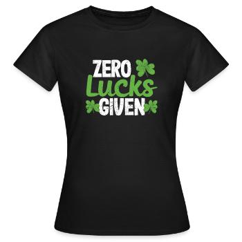 Funny Saint Patrick's Day Clover Irish Null - Women's T-Shirt - black - Front - AI Model Female 172 dark (172cm)