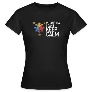 Hilarious Excited Pinays Mockery Expression - Women's T-Shirt - black - Front - AI Model Female 172 dark (172cm)