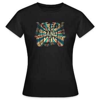 Best Marching Band Mom Saxophone Player Mom Saxoph - Women's T-Shirt - black - Front - AI Model Female 172 dark (172cm)