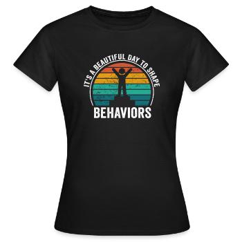 Beautiful Day Behavioral Shape Behaviors - Women's T-Shirt - black - Front - AI Model Female 172 dark (172cm)