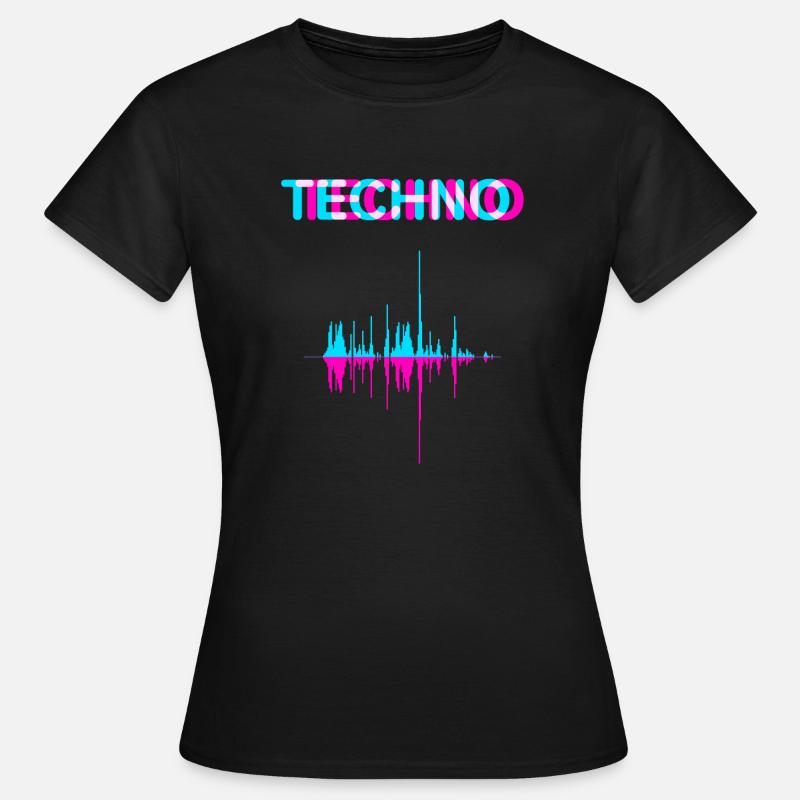 techno decibels - Women's T-Shirt - black