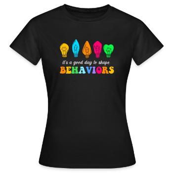 Beautiful Day Behavioral Shape Behaviors - Women's T-Shirt - black - Front - AI Model Female 172 dark (172cm)