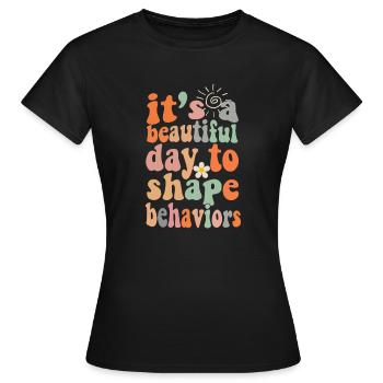 Beautiful Day Behavioral Shape Behaviors - Women's T-Shirt - black - Front - AI Model Female 172 dark (172cm)