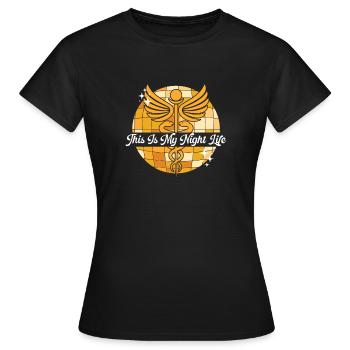 Infirmière Witzig - T-shirt Femme - noir - Devant - AI Model Female 172 dark (172cm)