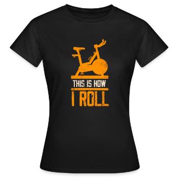 C’est comme ça que je roule - T-shirt Femme - noir - Devant - AI Model Female 172 dark (172cm)