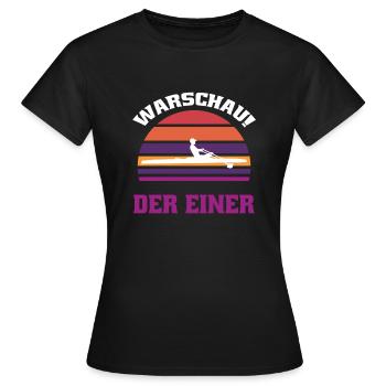 Warschau der Einer - Achtung Shirt - Frauen T-Shirt - Schwarz - Vorne - AI Model Female 172 dark (172cm)