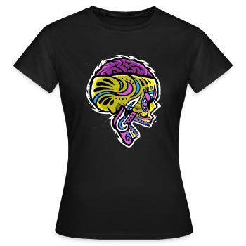 Crâne de sucre fou - T-shirt Femme - noir - Devant - AI Model Female 172 dark (172cm)