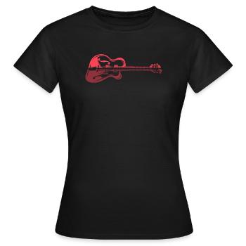 Guitarist Guitar Player - Guitar - Frauen T-Shirt - Schwarz - Vorne - AI Model Female 172 dark (172cm)