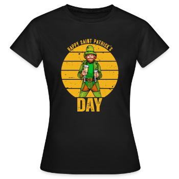 Happy Saint Patrick's Day - Women's T-Shirt - black - Front - AI Model Female 172 dark (172cm)