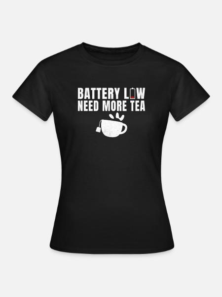 Teeliebhaber Geschenke - Frauen T-Shirt - Schwarz