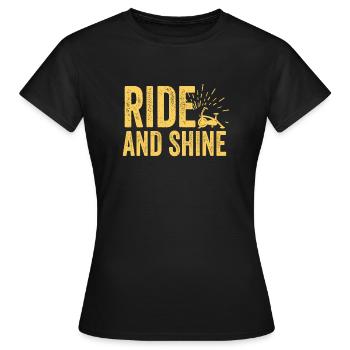 Rouler et briller - T-shirt Femme - noir - Devant - AI Model Female 172 dark (172cm)