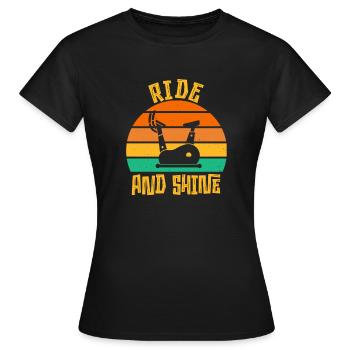 Rouler et briller - T-shirt Femme - noir - Devant - AI Model Female 172 dark (172cm)