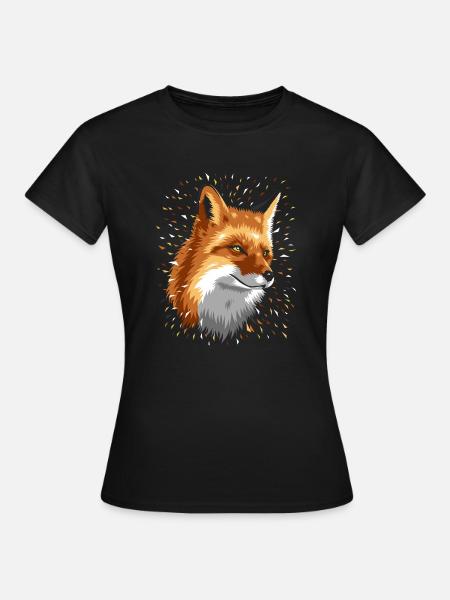 Auffällige Fuchsfarben - Frauen T-Shirt - Schwarz