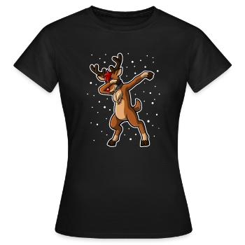 Rudolph Dab - T-shirt Femme - noir - Devant - AI Model Female 172 dark (172cm)