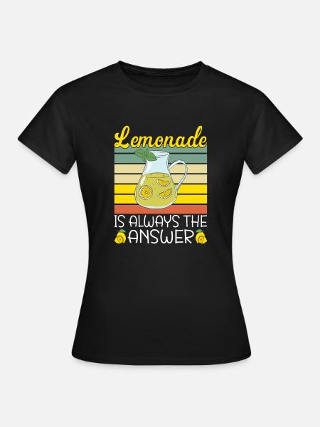 Limonade Geschenkideen - Frauen T-Shirt - Schwarz