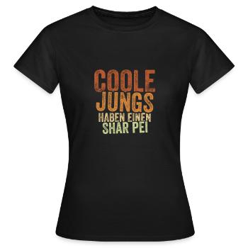 Shar Pei - Frauen T-Shirt - Schwarz - Vorne - AI Model Female 172 dark (172cm)