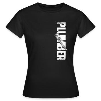 Plombier Plombier Plombier Vintage Plombier - T-shirt Femme - noir - Devant - AI Model Female 172 dark (172cm)