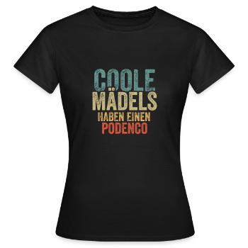 Podenco - Frauen T-Shirt - Schwarz - Vorne - AI Model Female 172 dark (172cm)