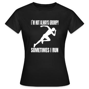 Jogger cardio running training fit jogging - T-shirt Femme - noir - Devant - AI Model Female 172 dark (172cm)
