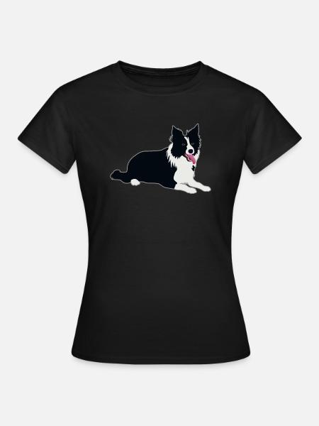 Border Collie Hund Hundeliebhaber Geschenk - Frauen T-Shirt - Schwarz