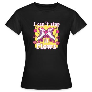 Je ne peux pas arrêter ça coule Roller Skates Roller Skating - T-shirt Femme - noir - Devant - AI Model Female 172 dark (172cm)