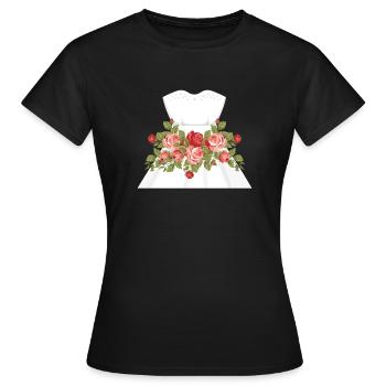 Hilarious Wedding Dresses Engagements Mockery - Women's T-Shirt - black - Front - AI Model Female 172 dark (172cm)