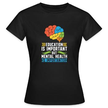Psychologue Psychologue Lustig - T-shirt Femme - noir - Devant - AI Model Female 172 dark (172cm)