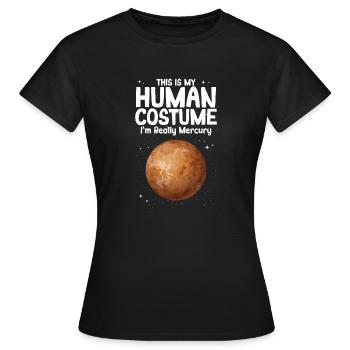 Mercure - T-shirt Femme - noir - Devant - AI Model Female 172 dark (172cm)