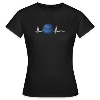 Neptun - Frauen T-Shirt - Schwarz - Vorne - AI Model Female 172 dark (172cm)