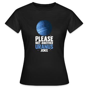 Uranus - Frauen T-Shirt - Schwarz - Vorne - AI Model Female 172 dark (172cm)