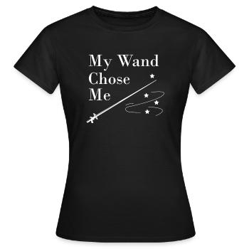Mein Zauberstab Hat Mich Für Schwertsport-Duell - Frauen T-Shirt - Schwarz - Vorne - AI Model Female 172 dark (172cm)