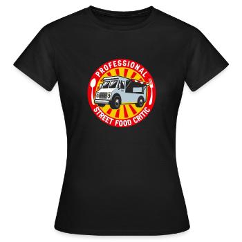 Street food - Women's T-Shirt - black - Front - AI Model Female 172 dark (172cm)