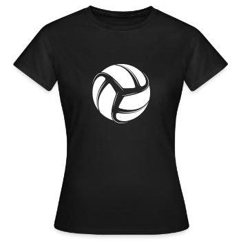 Volleyball volleyball players - Women's T-Shirt - black - Front - AI Model Female 172 dark (172cm)
