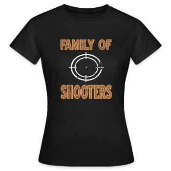 Famille De Tireurs Rétro Drôle NAVY Seal Designs - T-shirt Femme - noir - Devant - AI Model Female 172 dark (172cm)