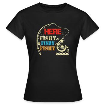 Ici louche - T-shirt Femme - noir - Devant - AI Model Female 172 dark (172cm)