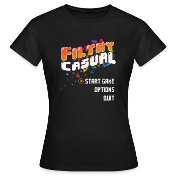 Filthy Casual - Women's T-Shirt - black - Front - AI Model Female 172 dark (172cm)